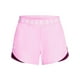 thumbnail image 2 of Pantalones cortos Under Armour Play Up 3.0 para mujer, rosa y morado, XL, 2 of 4