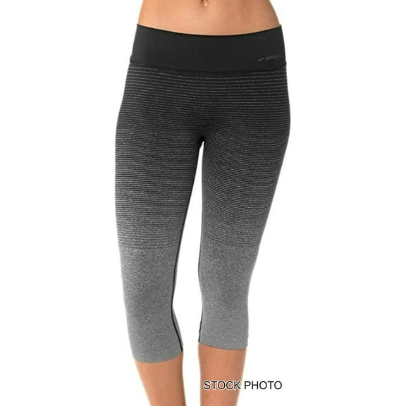 Brooks Women's Streaker Capri Tights, Oxford Black, Large