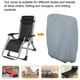 thumbnail image 4 of Funda para silla plegable de exterior, impermeable, a prueba de polvo, funda para muebles de jardín, gris, L 71 x H 110 cm, 4 of 5