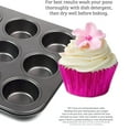 thumbnail image 4 of Bakexcel Black Gold Foil Cupcake Liners Standard Baking Cups Muffin Paper Cases, 100-count, 4 of 5