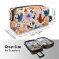 thumbnail image 4 of Goofa Cute Chickens Printed Toiletry Bag with Handle,Large Capacity Travel Makeup Cosmetic Bag for Women, Carry on Airport Airline Compliant Bag, 4 of 9