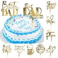 thumbnail image 2 of huanledash Birthday Cake Plugin Attractive Romantic Ornamental Decorate Father's Day Insert Dad Birthday Cake Insert Father's Day, 2 of 8