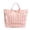 00 Beige-pink, variant on Striped Tote Bag Large Waterproof Beach Bag Glossy Striped Handbag for Women, Top Handle Work Travel Tote
