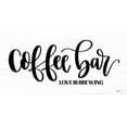 thumbnail image 2 of Imperfect Dust 18x11 White Modern Wood Framed Museum Art Print Titled - Coffee Bar, 2 of 4