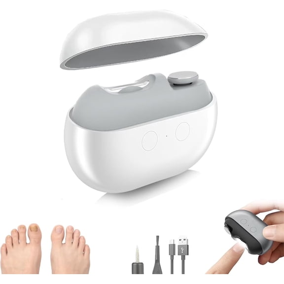 Electric Toe Nail Clipper for Seniors – 2026 New 3-in-1 Electric Automatic Nail Trimmer & Polisher with LED Light, USB Rechargeable, Nail Scraps Storage