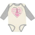 thumbnail image 3 of Inktastic Breast Cancer Awareness Heart Words Boys or Girls Long Sleeve Baby Bodysuit, 3 of 5