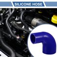 thumbnail image 2 of Unique Bargains 1pcs 51-76mm 2.01"-2.99" ID 102mm 4.02" Length 90° Blue Car Silicone Hose Universal, 2 of 7
