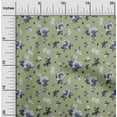 thumbnail image 2 of oneOone Viscose Jersey Dusty Green Fabric Florals Sewing Fabric By The Yard Printed Diy Clothing Sewing Supplies 60 Inch Wide, 2 of 7