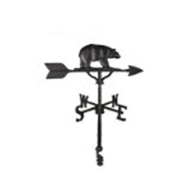 Montague Metal Products 32-Inch Weathervane with Satin Black Buck Ornament 