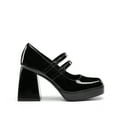 thumbnail image 2 of Women's Y2K Double Strap Platform Mary Jane Heels with Square Toe and Chunky Block Heel, 2 of 6