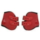 thumbnail image 1 of Juego de botas para tendón de caballo, botas protectoras de tendón de carcasa de PU resistentes al desgaste, seguras y suaves para caballos, patas traseras rojas L, 1 of 5