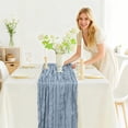 thumbnail image 4 of SouMaox Crepe Table Runner, Elegant Pleated Gauze Wedding Decoration, Balinese Fabric Centerpiece for Formal Dinner Party, 4 of 9
