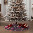 thumbnail image 4 of Rateoe Rose Mix Leopard 2 Pattern Christmas Tree Skirt with Ties , Christmas Tree Decorations, Farmhouse Christmas Decor Xmas Holiday Decorations-48", 4 of 6