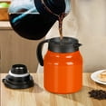 thumbnail image 5 of YasTant 34 Oz Thermal Coffee Carafe, Double Wall Stainless Steel Insulated Vacuum Coffee Pot Teapot for Keeping Hot, 1 Liter Beverage Dispenser with Removable Tea Filter – Orange, 5 of 8