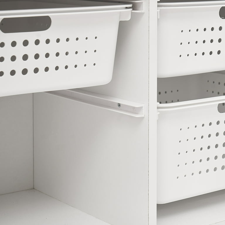 Your Zone Wooden Kids Horizontal Sliding Bin Organizer with 6