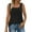 Black, variant on Yubnlvae Women's Square Neck Tank Top - 2025 Summer Casual Sleeveless Blouse - Trendy Basic Vest for Layering (S-XXL) (Black | L)