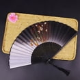 thumbnail image 4 of TIELUTT Handheld Paper Fan Set Chinese Ancient Style Decorative Fans Party Decorations for Men Decorations for Adult Birthday Party First Party Decorations Small Hand Fan Foldable Party Ceiling Decor, 4 of 5