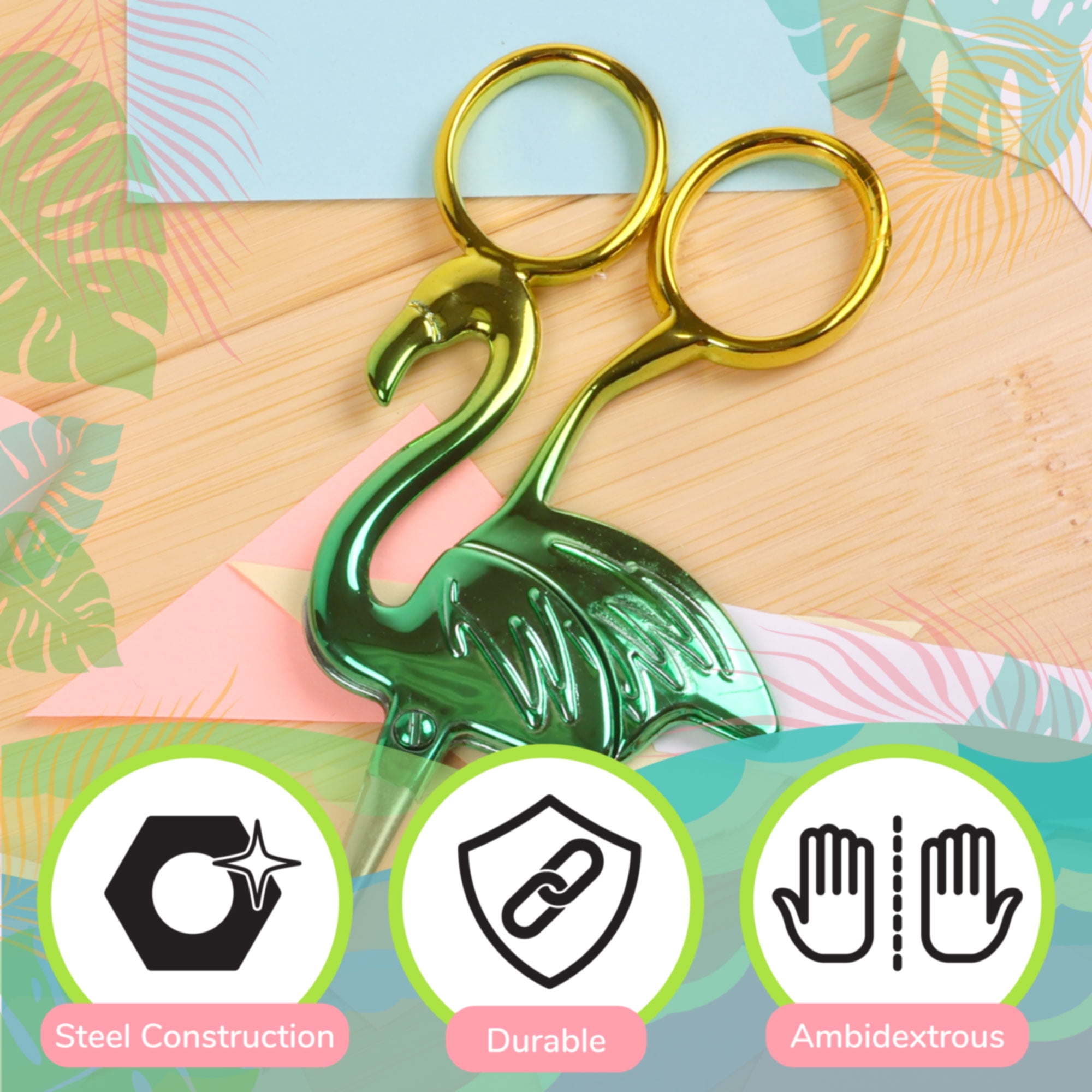 JubileeYarn Flamingo Embroidery Scissors - Lush - 10 Scissors