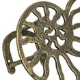 thumbnail image 3 of Zeckos Nautilus Seashell Bronze Finish 12-Inch Wall-Mounted Decorative Hose Holder, Stylish Nautical Decor, 3 of 5