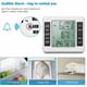 thumbnail image 3 of Termómetro de nevera, termómetro de nevera con alarma de congelador, termómetro inalámbrico para interior y exterior con 2 sensores, alarma de temperatura y MIN/MAX, termómetro conectado para el hogar Vhermosa BST3072459, 3 of 5