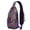 Abstract Paisle, variant on Banana Lover Sling Backpack with Tropical Fruit Pattern, Cute Yellow Banana Print Crossbody Daypack, Kawaii Cartoon Sweet Design, Lightweight and Durable