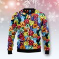 thumbnail image 3 of Suéter feo de Navidad para cosplay, dibujo de perro, gato, Papá Noel, tatuaje de manga larga, impresión 3D, otoño e invierno, jersey informal Harajuku 18, 3 of 5