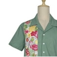 thumbnail image 5 of Vintage Flamingo Panel Design Collared Men Shirts, 5 of 6