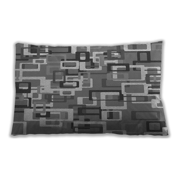 Ahgly Company Indoor Rectangular Contemporary Lumbar Throw Pillow, 13 inch by 19 inch