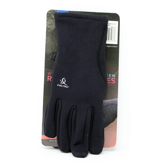 Head Womens Touchscreen Running Gloves Black Thermagrid Large 1 Pair
