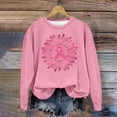 thumbnail image 3 of TKLPEHG Breast Cancer Awareness Sweatshirt for Women Pink Ribbon Graphic Sweatshirts Casual Crewneck Fashion Sweatshirt Long Sleeve Pullover (Pink,XXXL), 3 of 4