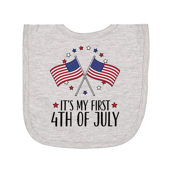 Inktastic My 1st 4th of July Parade Newborn Bib