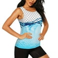 thumbnail image 2 of Disketp Crystal Clear Water Splash Print Women's Workout Tank Top Sleeveless Gym Shirt Quick Dry Fitness Bodybuilding Sleeveless T Shirt-Medium, 2 of 7