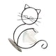 thumbnail image 5 of Yuarrent Elegante florero de hierro para arreglos florales - Base estable Adornos decorativos fáciles de limpiar Gato negro sentado gato negro sentado 2piezas, 5 of 6