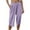 Purple, variant on ZQUUVOU Women's Capris Pants Cropped Leisure Pants Solid Color Sweatpants Yoga Pants Purple