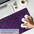 thumbnail image 4 of Long Mouse Pads for Desk,Purple Black Ornament Eye Pattern Desk Mats on Top Of Desks, Desk Mouse Pad Extra Large with 3mm Non-Slip Base and Stitched Edge for Gaming,Office,Work,Home 31.5"x11.8", 4 of 6