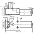 thumbnail image 3 of Gear Motor, DC Gear Motor , Micro Speed Reduction Geared Motor Permanent  Brush Motors 5840GW 31mm, Hobby Rc Vehicle Motors, 3 of 8