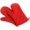 Red, variant on KALAKALA Oven Mitts, Premium Heat Resistant Kitchen Gloves Cotton & Polyester Quilted Oversized Mittens, 1 Pair (Pink)