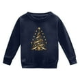 thumbnail image 4 of PMVFHDE Liquidation Chandail Vintage pour Enfants Automne et Hiver à Manches Longues Mode Imprimé Col Rond Chandail à Capuchon pour Garçons et Filles Plus Chaud Manteau à Capuchon Chandail Enfants, Marine, 6-7 Ans, 4 of 4