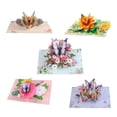 thumbnail image 4 of Moonsky 3D Butterfly Bouquet Pop Up Card Handcrafted Specialty Paper 1 Pack with Note Card for Mother's Day Teacher Appreciation Gift D, 4 of 4