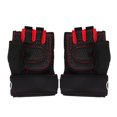 thumbnail image 3 of Levantamiento de pesas Guantes de gimnasio Entrenamiento Fitness Muñequera Entrenamiento Ejercicio Deportes (Rojo+Negro, M), 3 of 8