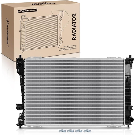 A-Premium Engine Coolant Radiator Assembly Compatible with Ford Escape 2008-2012 & Mazda Tribute 2008-2011 & Mercury Mariner 2008-2011, 2.3L 2.5L