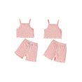 thumbnail image 3 of Aojekbee Baby Girl Summer Outfits Cute Floral Print Sleeveless Cami Tops + Shorts Set Infant 2Pcs Clothes, 3 of 10