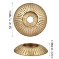 thumbnail image 4 of Tungsten Carbide Grinding Wheel, 85mm Wood Carving Disc with 16mm Arbor, Non-metal Abrasive Tool for Quick Stock Removal, Sanding, Shaping & Polishing, Ideal for Woodworking and Diy Projects, 4 of 9