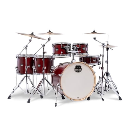 Mapex Mars Maple 6-Piece Studioease Shell Kit, Merlot Satin