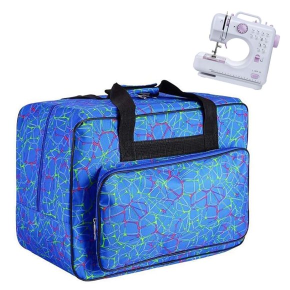 Funda para máquina de coser JanTeelGO de nylon acolchada, bolso tote 45 x 23 x 31 cm