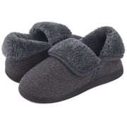 VONMAY Men's Fuzzy Slippers Boots Memory Foam Booties Comfy House Shoes Indoor Outdoor