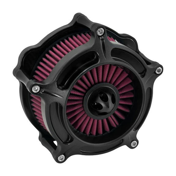 Matt Black Spike Air Filter Red Intake For Harley Sportster XL883 1200 2004-2022