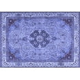 thumbnail image 1 of Ahgly Company Indoor Rectangle Medallion Blue Traditional Area Rugs, 3' x 5', 1 of 4