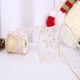 thumbnail image 1 of Cinta dorada con alambre de copo de nieve - Cinta navideña de poliéster de 10 yardas para decoración del árbol, envoltura de regalos y manualidades DIY, 1 of 6