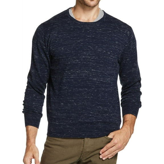 Weatherproof Mens Vintage Pullover Sweater, Blue, XX-Large